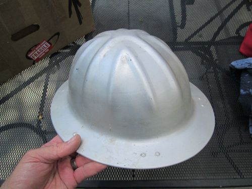 Vintage b. f. mcdonald hard hat logging construction original liner leather old for sale