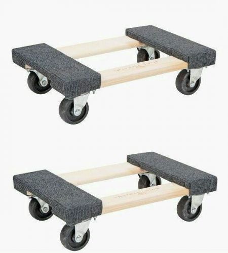 2 Piece Furniture Moving Dolly 12&#034;x18&#034; Movers Heavy Duty Caster Appliance