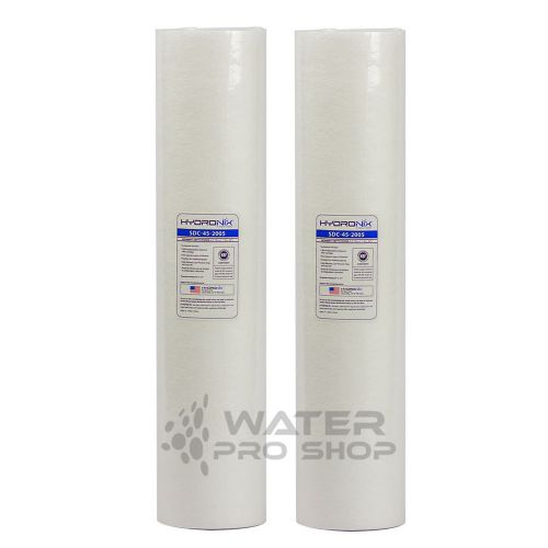 2 big blue sediment water filters | 4.5 x 20&#034; | 1 micron: nsf certified for sale