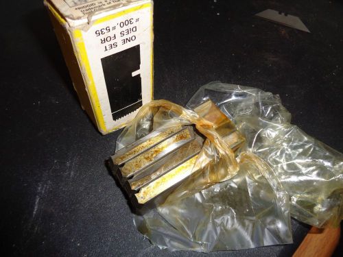 4 berkley 1-1/4&#034; universal bolt dies ridgid pipe threader 811 815 die head for sale