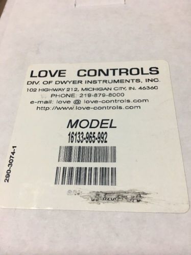 NEW Dwyer Love Controls 16133 Temperature / Process Controller