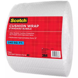 Scotch Cushion Wrap, 12&#034; x 240&#039; Roll, 240 sq. ft.