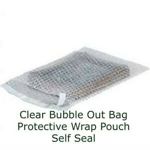 250 4 x 5-1/2&#034; Bubble Out Pouches / Bubble Bags Self - Seal Pouch Protects