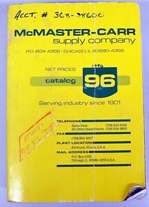 VINTAGE 1990 MCMASTER-CARR SUPPLY CO. CATALOG NUMBER 96