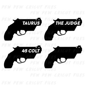 Taurus The Judge SVG - Gun Cricut Files - Taurus Silhouettes - Handgun Vector
