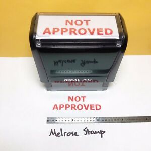 Not Approved Rubber Stamp Res Ink Self Inking Ideal 4913