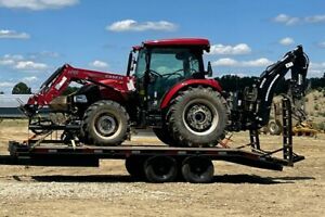 CASE IH Farmall A Tractor 75A Woods BH100 Backhoe (~48 hours)