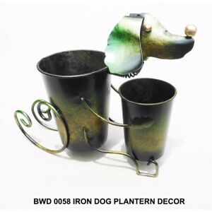 Bwd0058 Iron Dog Planter DEEEcor