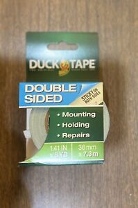 Duck Brand Double-Sided Duct Tape, 1.41-Inch X 8-yd 36mm X 7.3m Single Roll Blue
