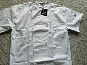 NEW Chef Revival White Short Sleeved Cook Shirt Unisex Size Medium