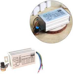 Wixine 1Pcs 12V 24V Max 20A PWM DC Motor Stepless Variable Speed Control Control