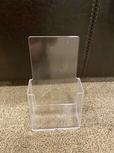 NEW Clear Acrylic Tri Fold Brochure Holder Display Stands Lot of 50