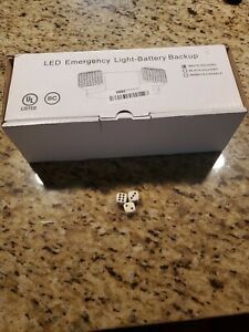 LED Emergency Exit Light Battery Backup &amp; Adjustable Two Heads, UL 924-Listed