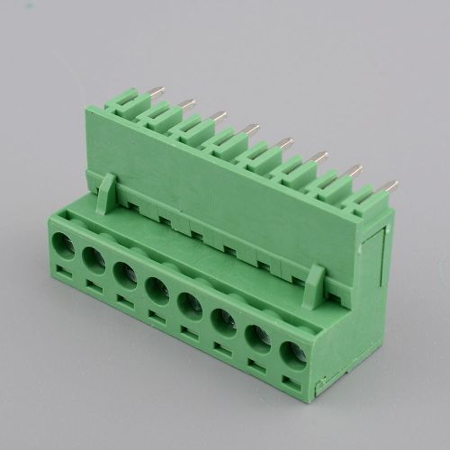 Hot New Green 10sets 2EDG 8Pin Plug-in Screw Terminal Block Connector AC2500