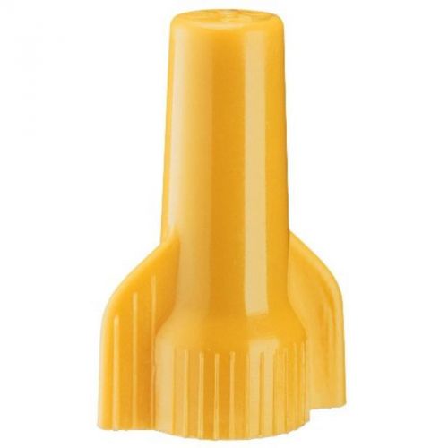 100-pack piece wing gard yellow twist-on connectors ace wire connectors 10-084 for sale