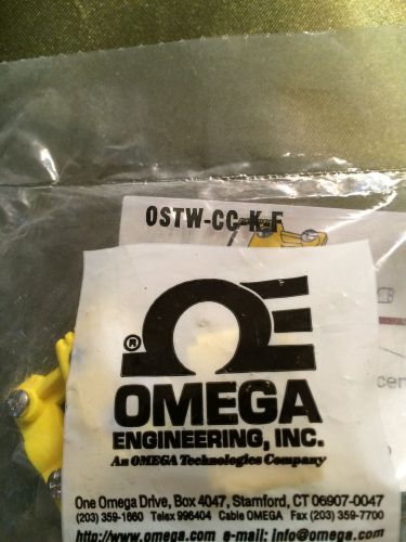 Omega engineering ostw-cc-k-f two pin fm thermocouple connector w/ cable clamp for sale