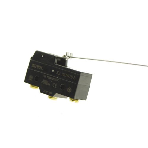 (1)  no+nc miniature micro switch spdt long steel wire lever type 15a for sale