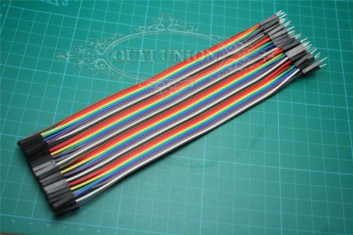New 2*40pcs 1p-1p jumper cable wire test lines connector cable female to male for sale
