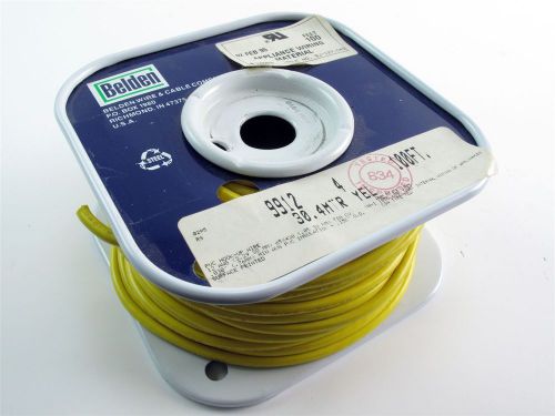 Belden 9912 004100 pvc hook-up wire 100&#039; single conductor 12awg 1c pvc yellow for sale