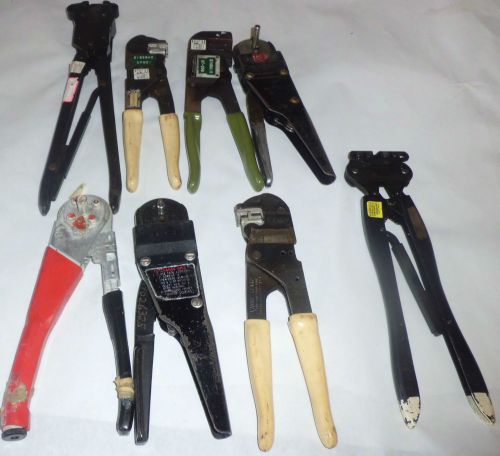 8 mixed buchanan astro thomas &amp; betts burndy amp electrical wire crimper tool for sale