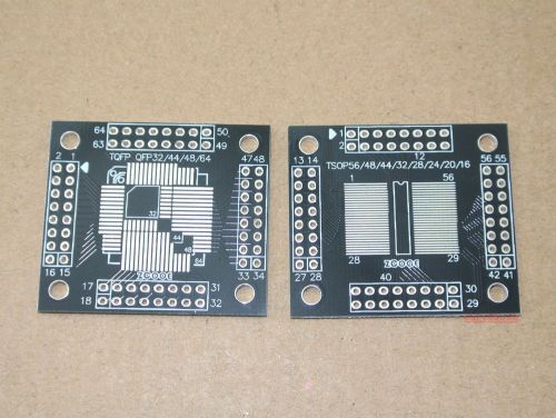 1pcs tqfp64/qfp64 to dip64 double side adapter converter pcb board for sale