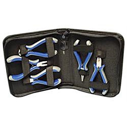 5 piece mini plier set in zippered case for sale