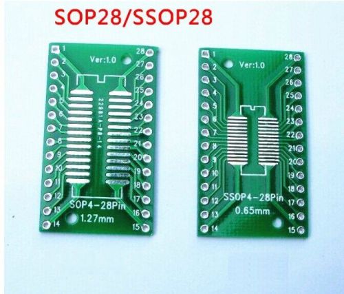 10pcs TSSOP28 / SSOP28 to DIP28 Pinboard SMD to DIP Adapter 0.65/1.27mm