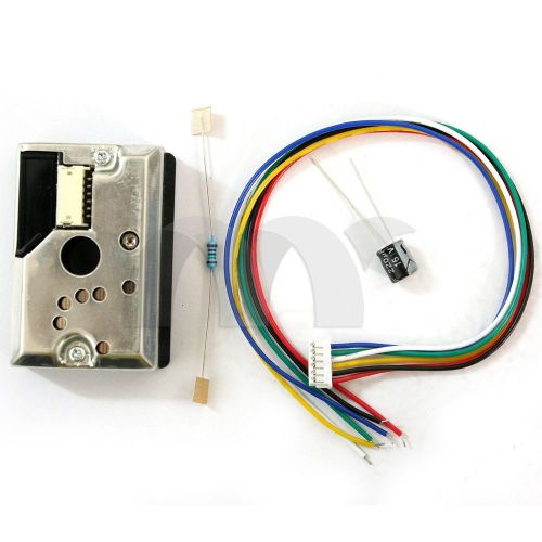 Gp2y1010au0f compact optical dust sensor smoke particle sensor with cable for sale