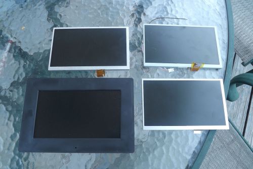 Lot of 4 LCD Screens -  USED - Out of Pandigital frames