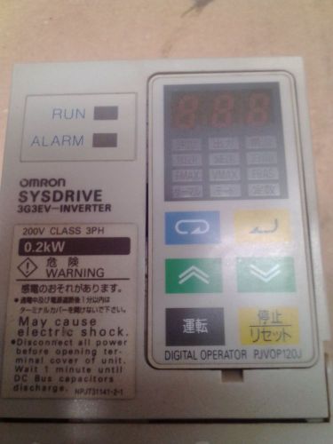 Omron sysdrive 3g3ev-a2002 0.2kva inverter vfd 200-230v 3ph variable frequency for sale