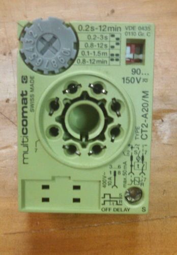 Comat CT2-A20/M 8 pin  plug in timer (Off Delay 0.2s-12 minutes)