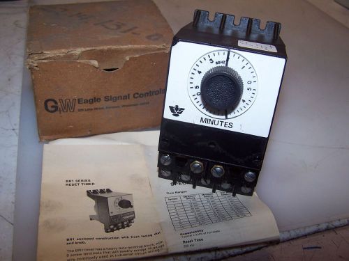NEW EAGLE SIGNAL  0-5 MINUTE TIMER TYPE BR1   120/240 VAC