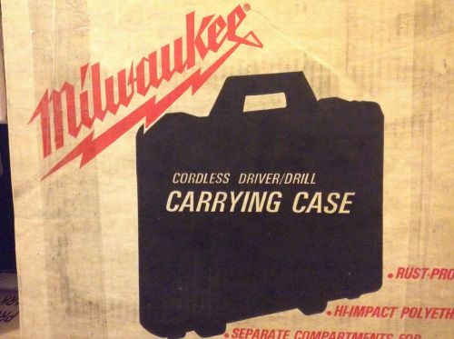 New Plastic Carrying Case Milwaukee Cordless Drill 12 or 9.6 volt 48-55-0799