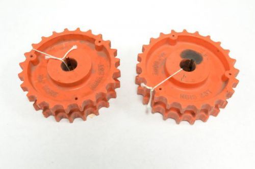 Lot 2 rex n815-23t double row 7/8in bore chain gear sprocket plastic b235712 for sale