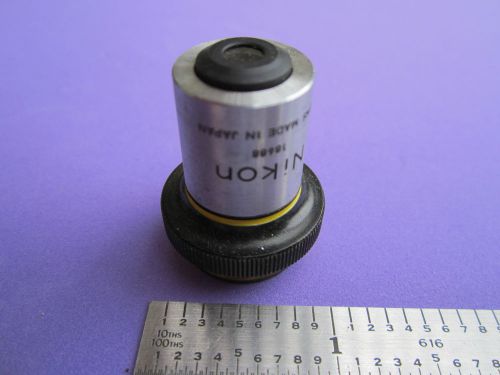 Microscope objective nikon japan m10 optics #121-7 for sale