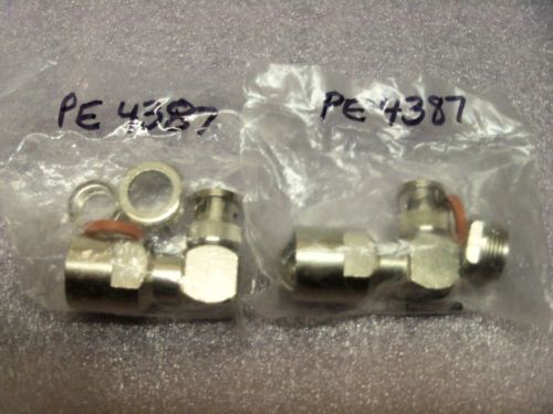 (2) pasternack pe4387 bnc male ra clamp attach. for rg8,9,11,213,214,225,393. for sale