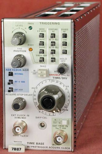 Tektronix 7b87 400 mhz, delayed time base, refurbished for sale