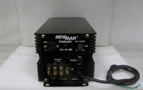 *as-is* newmar 115-12-35a 13.6vdc 15a heavy duty power supply &amp; battery charger for sale