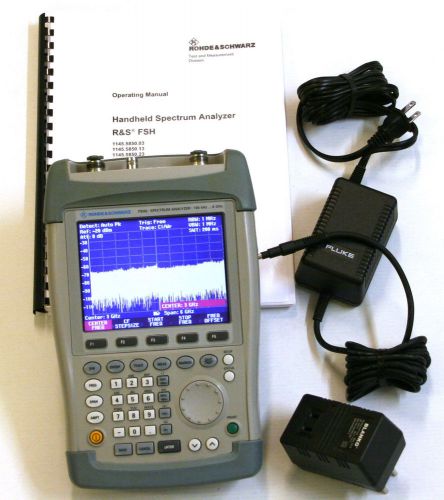 R&amp;s fsh6 6 ghz spectrum analyzer w/tracking generator +fsh-z44 dir. power sensor for sale