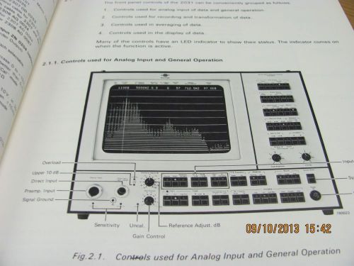 BRUEL &amp; KJAER MODEL 2031: Narrow Band Spectrum Analyzer - Instruct Manual #18642