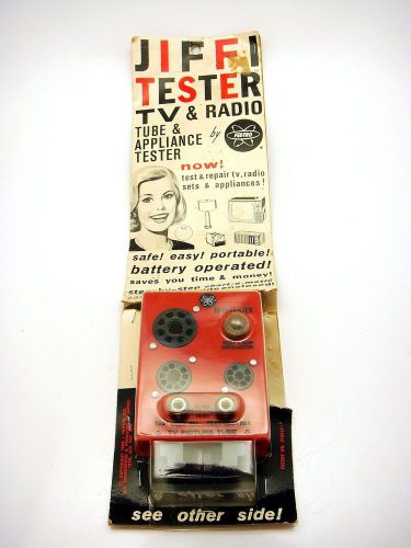 Vintage NOS Fedtro Jiffi Tester TV Radio Portable Vacuuum Tube Tester Unused
