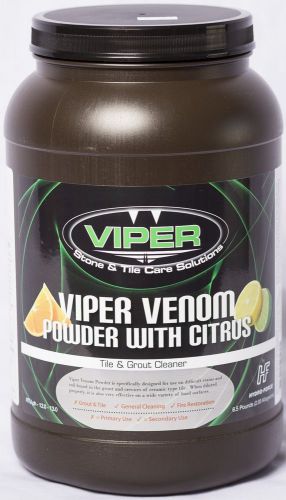Viper venom powder with citrus 6.5# jar tile and grout cleaner for sale