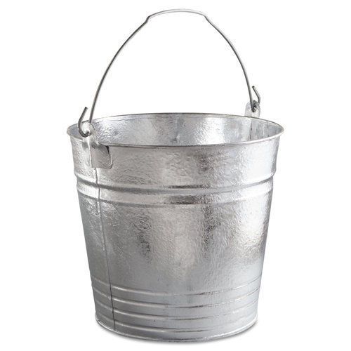 Magnolia brush mnl14qt standard-duty galvanized pail 14 qt. in silver for sale