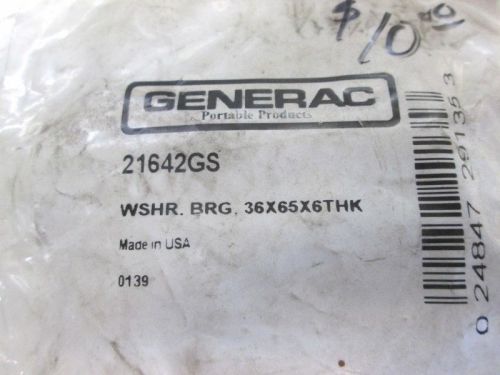 Generac briggs power prod. axial washer bearing for eg pumps # 21642gs - new for sale