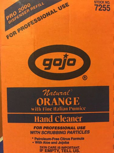 2 boxes of gojo dispenser refills citrus smell hand cleaner industrial liquid for sale