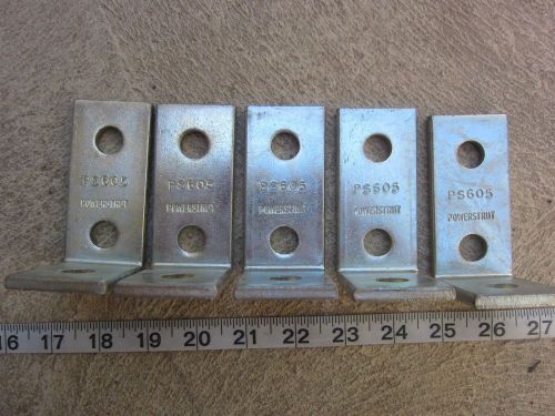 Powerstrut PS605  3-Hole Corner Angle Connector Lot of 5, New