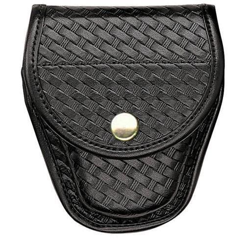 Bianchi BI22181 7900 Covered Cuff Case Basketweave Black-Size 1 Brass