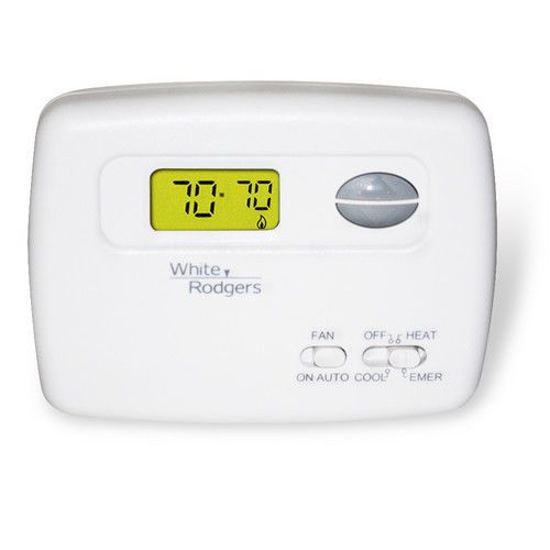 White rodgers 1f79-111 70-series heat pump non-programmable thermostat (2h/1c) for sale