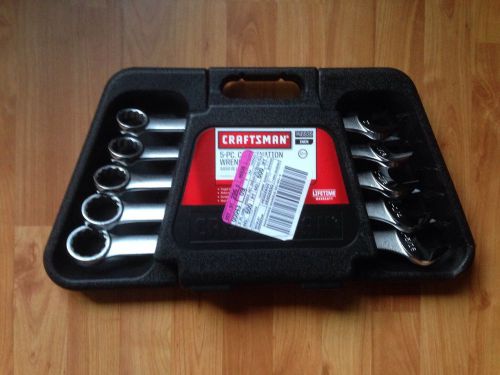Craftsman 5 pc. Standard 12 pt. Large Combination Wrench Set 1&#034; - 1 1/16&#034; (NEW)