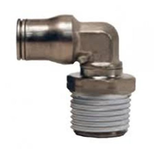10 legris 32095614 nickel-plated brass push-in fittings, 1/4&#034;od x 1/4&#034;npt oe 124 for sale